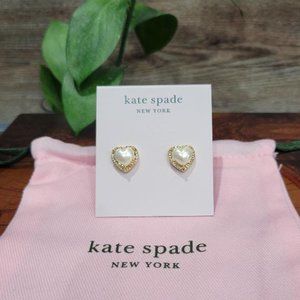 Kate Spade My Love Pave Heart Earrings